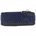 Teclado Gamer Hercules Com Multimidia Led 3 Cores Cabo Usb 1.8 Metros Abnt2 Preto - Gt200